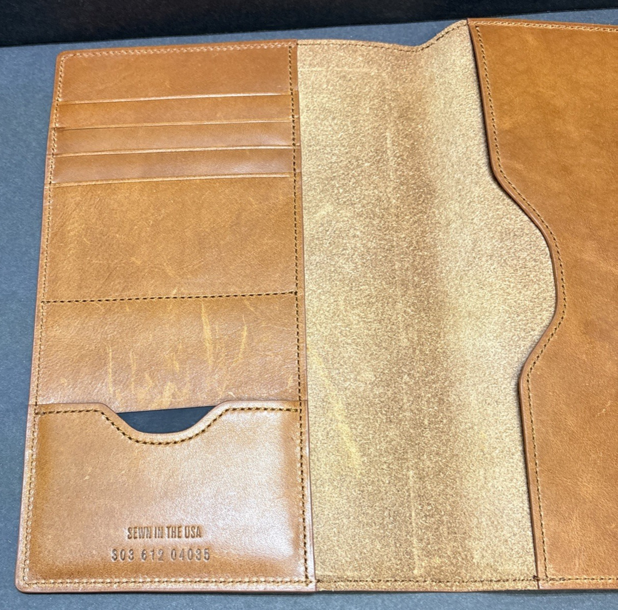 Shinola Medium Journal iPad Mini Cover w/o Tab Natural Leather Wallet