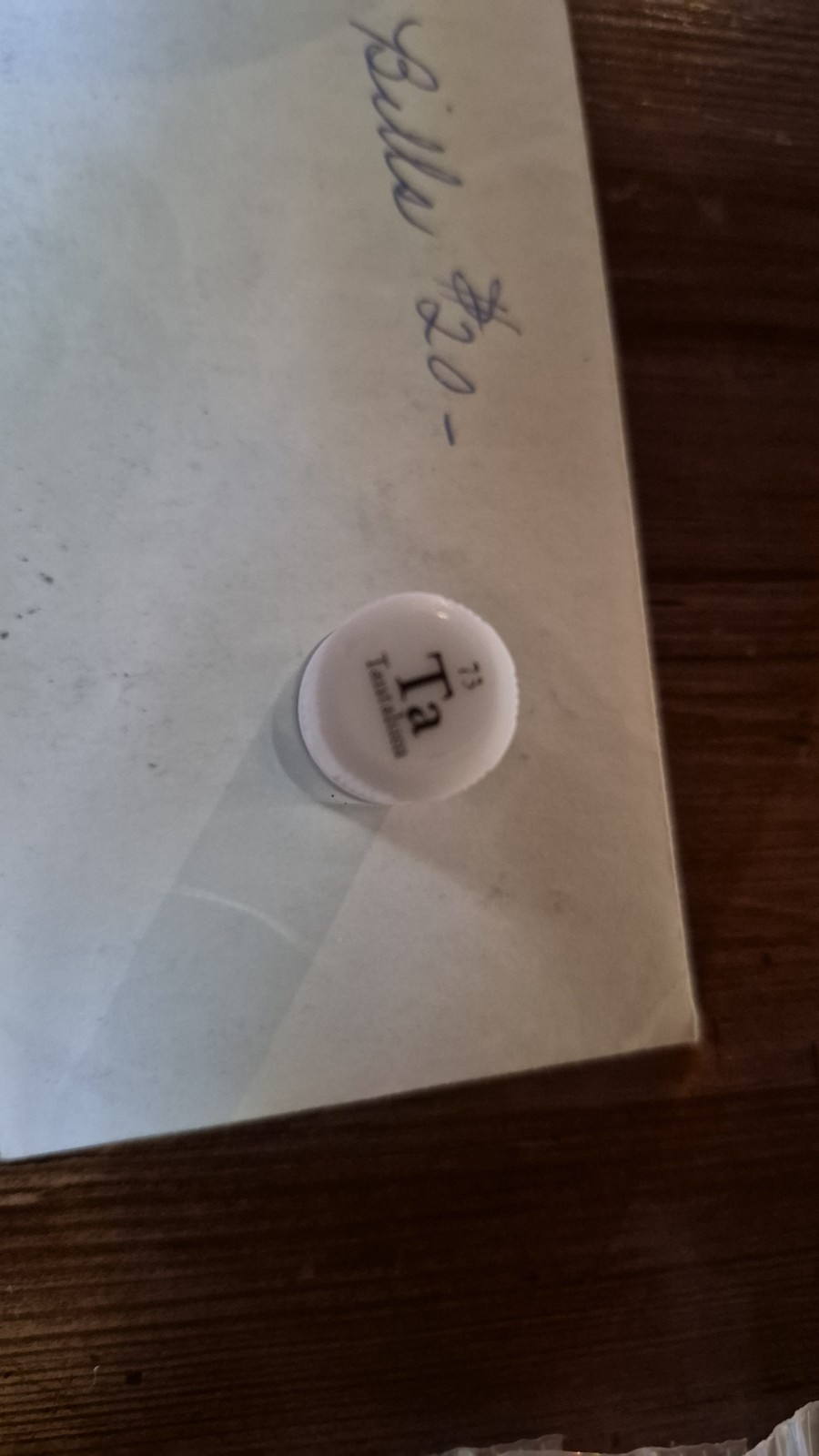 Luciteria Science Tantalum Element Sample 5.80g Glass Vial 15-1g Vials»Ta 73″