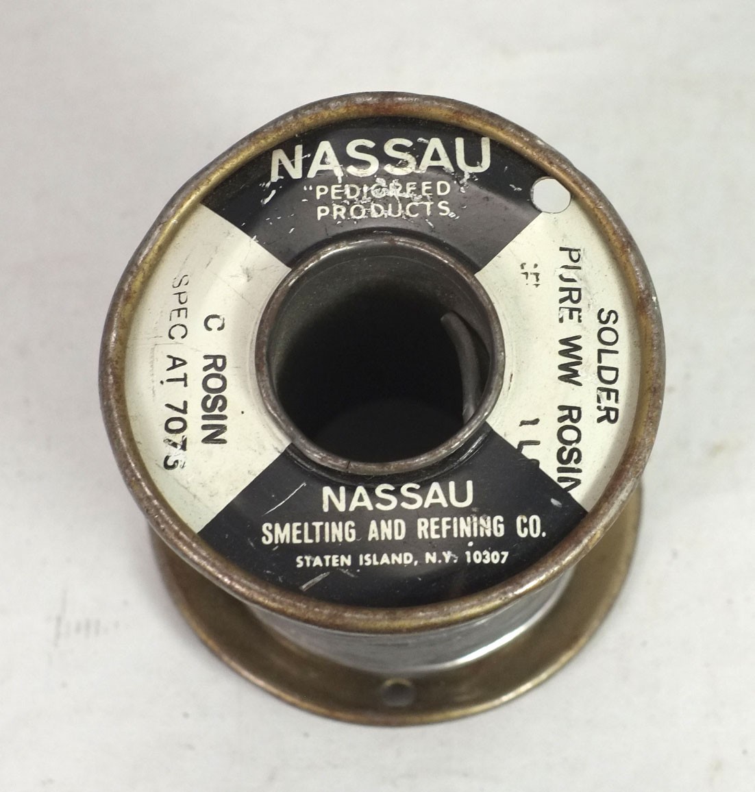 Spool Vintage Western Electric Nassau Rosin Core Solder
