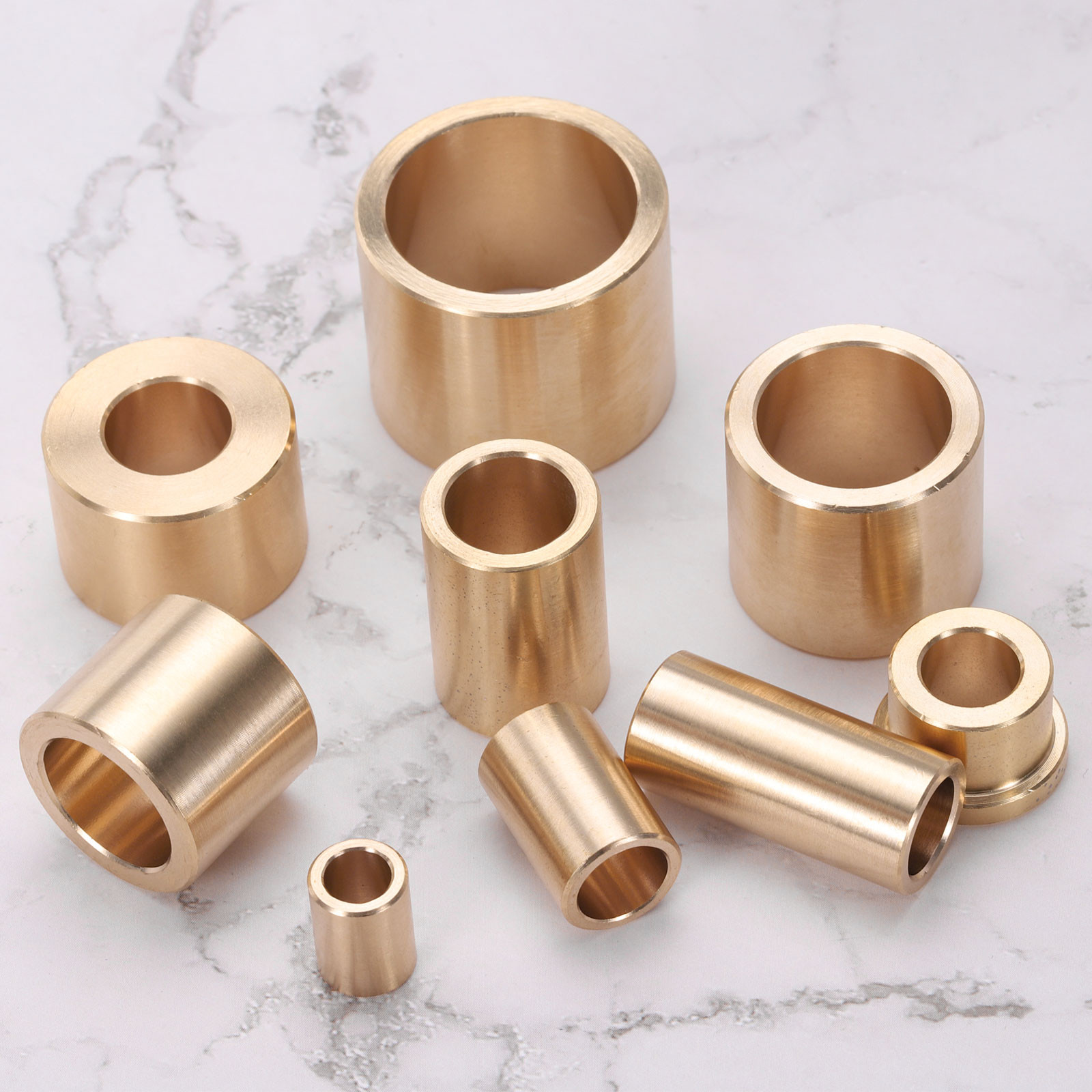 2pcs Sleeve Bearings 3/8″ Bore x 1/2″ OD x 3/4″ Length Brass Bushing