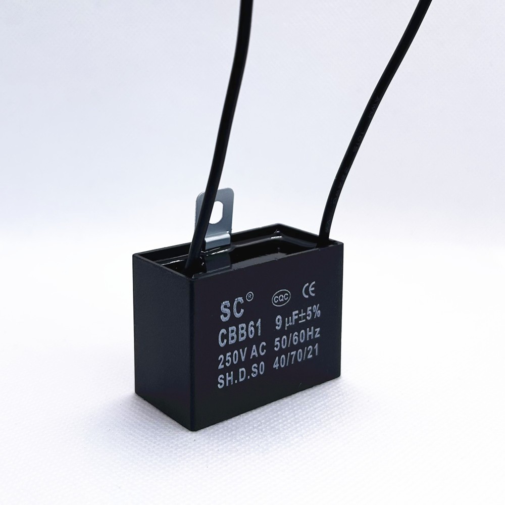 CBB61 9mfd 9uF 250V VAC 50/60Hz MOTOR START Ceiling Fan Capacitor US STOCK