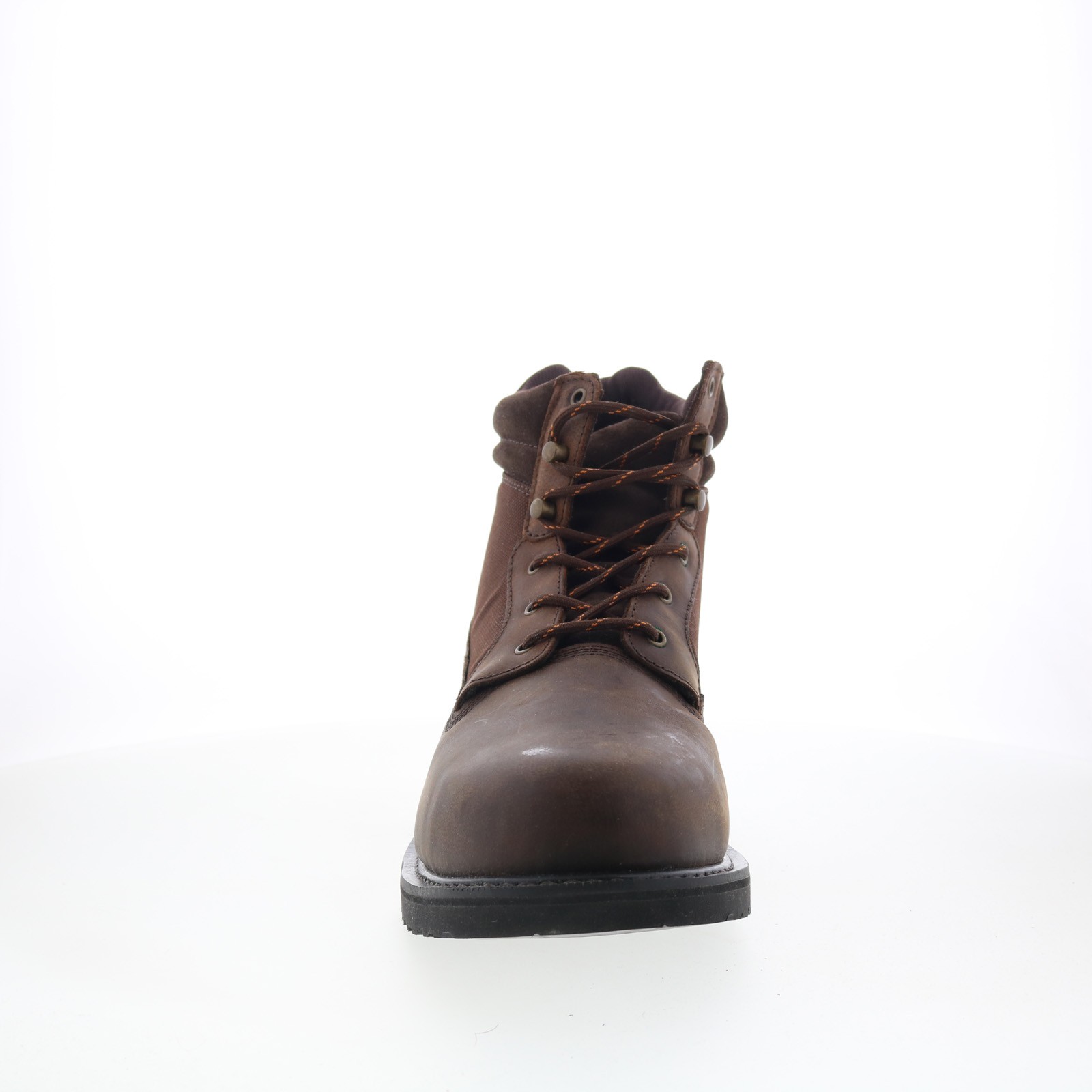Hoss Buck Pull On 90416 Mens Brown Leather Lace Up Work & Safety Boots 18