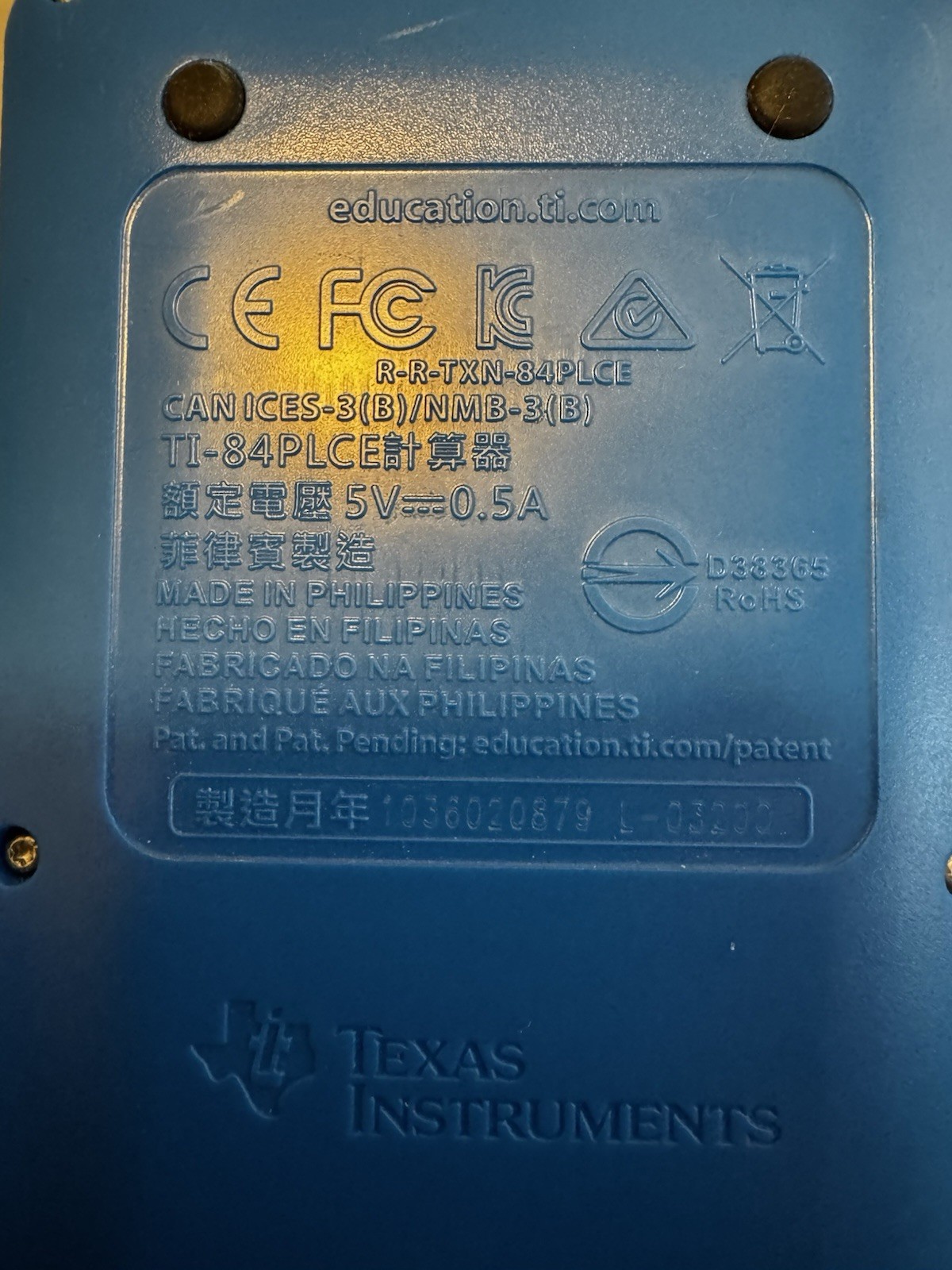 Texas Instruments TI-84 Plus CE Graphing Calculator – Blue
