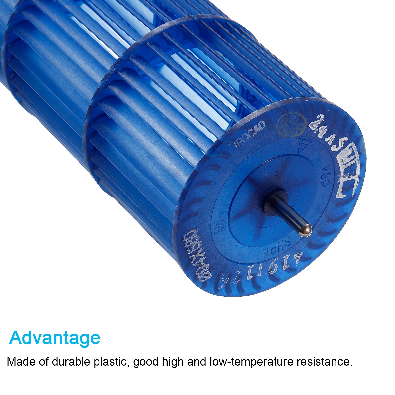 94x580mm Air Conditioner Blower Fan Wheel Flow Fan Assembly Blue