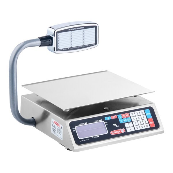 Tor Rey PC-80LT 80 lb. Digital Price Computing Scale with Tower, Legal for Trade