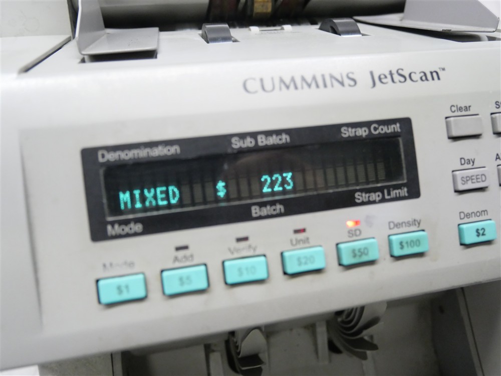 Cummins JetScan 4062 Currency Note Bill Scanner Cash Counter 406-9902-00