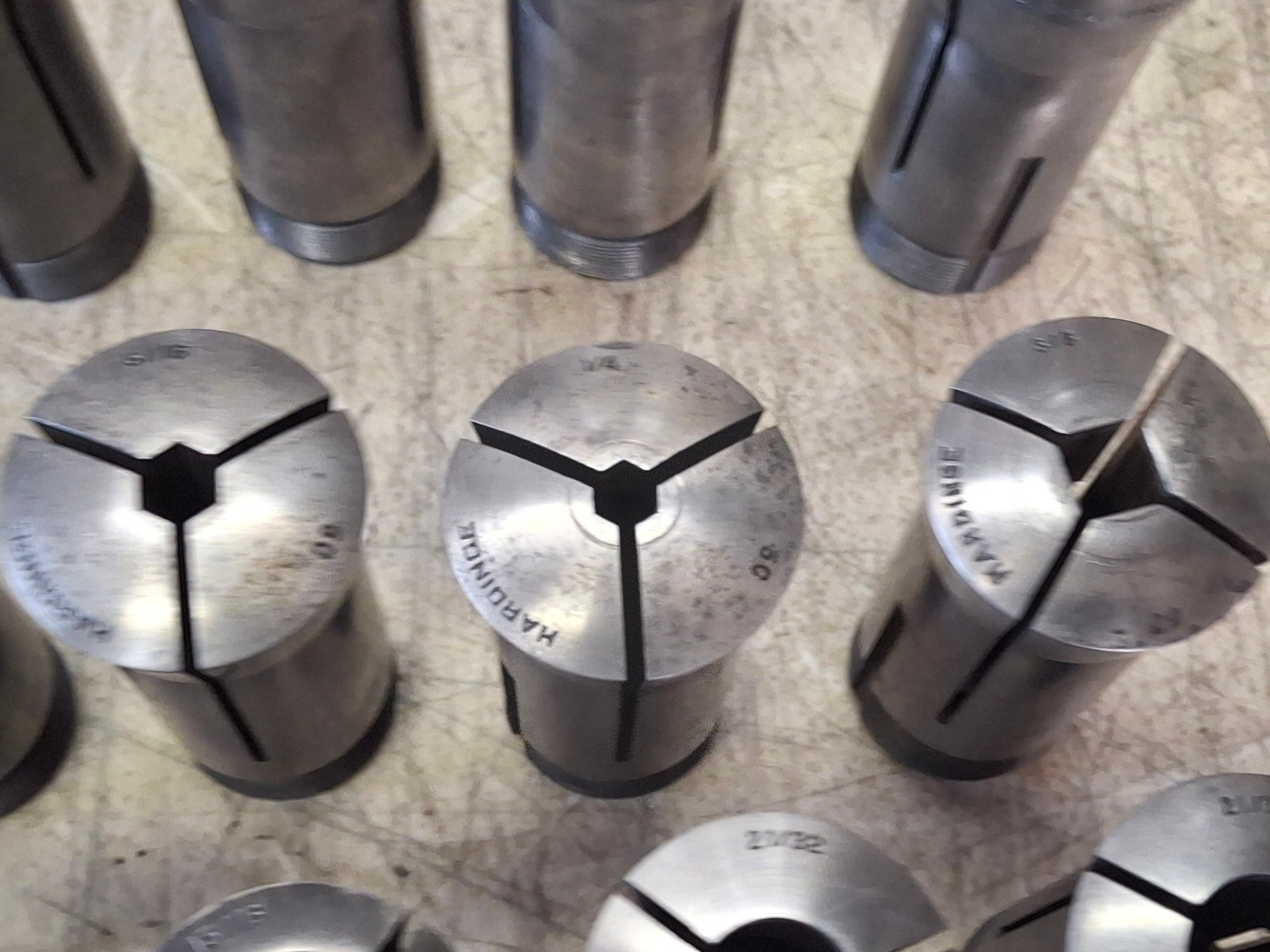 Hardinge 21 Piece 5C 5C-EN1 5C-EN2 Lathe Collet Set Lot