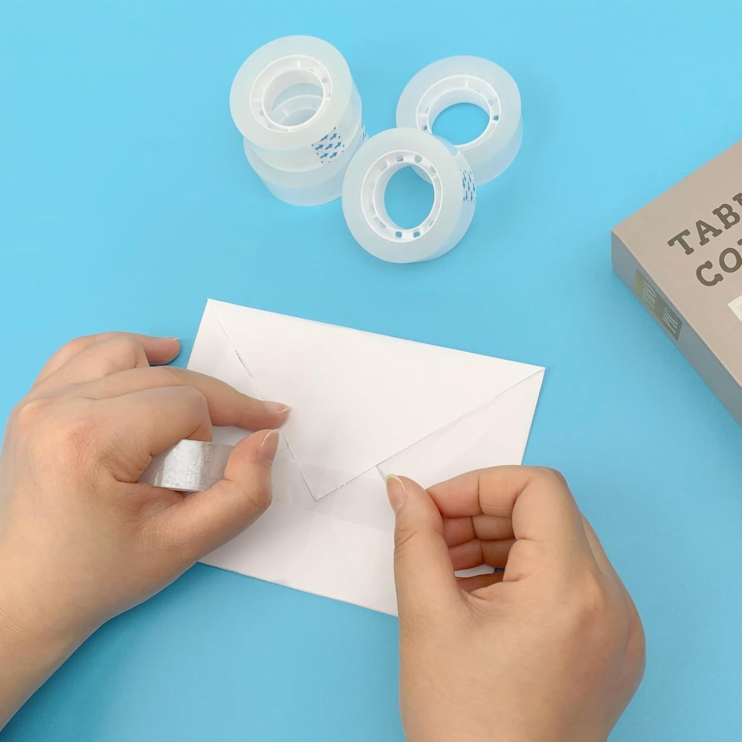 Versatile 4 Roll Clear Tape Set – 27.3 Yards, Great for Crafts & Everyday Use