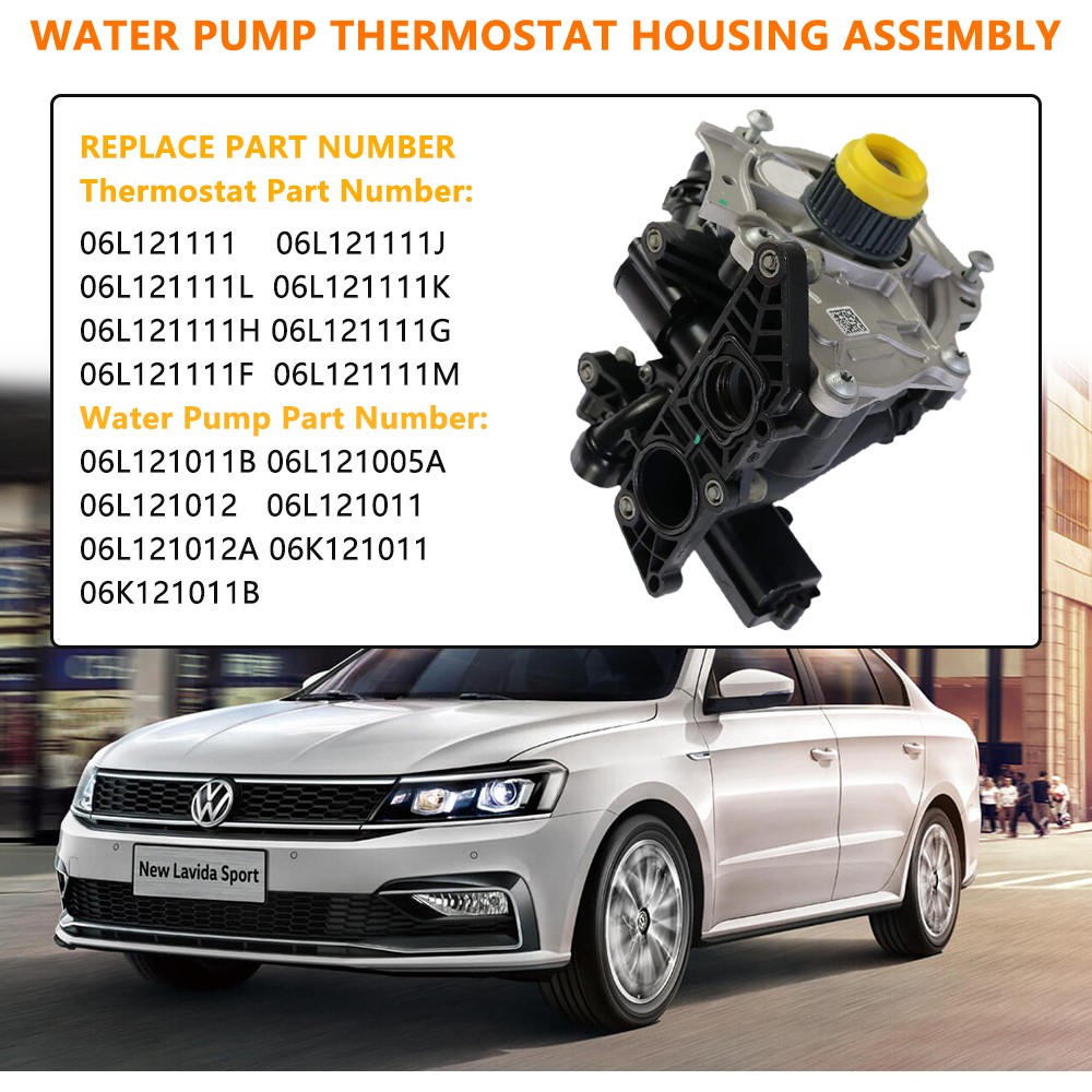 For Volkswagen Audi electronic water pump with Thermostat Housing Assembly