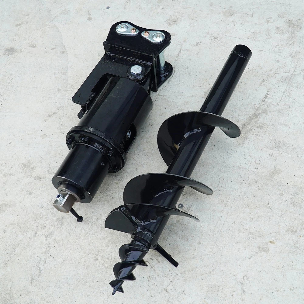 Mini Excavator Attachment Hydraulic 300mm Auger Drill with 25mm Pin FREE SHIP