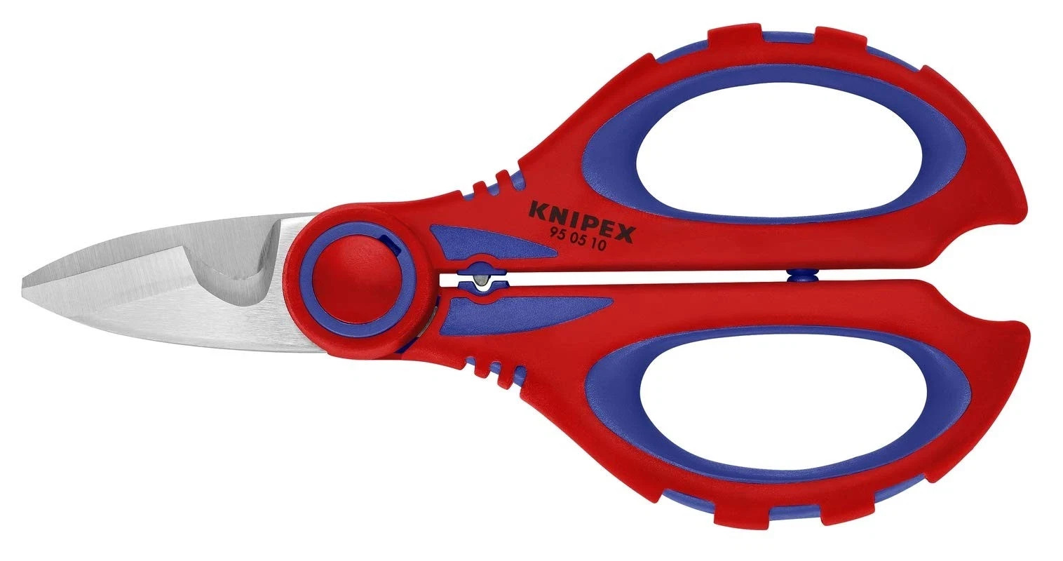 KNIPEX Tools 95 05 10 SBA Electricians’ Shears with Crimp Area for Ferrules,