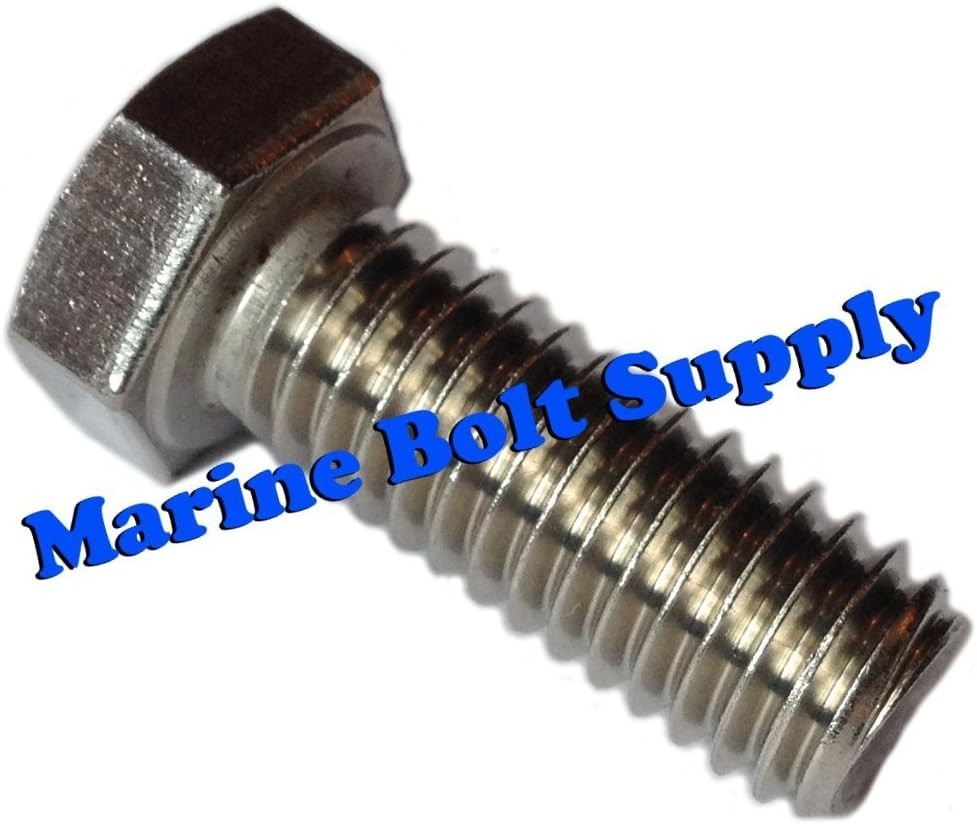 80-Piece Type 316 Stainless Steel Hex Bolt Assortment Kit Marine Grade,