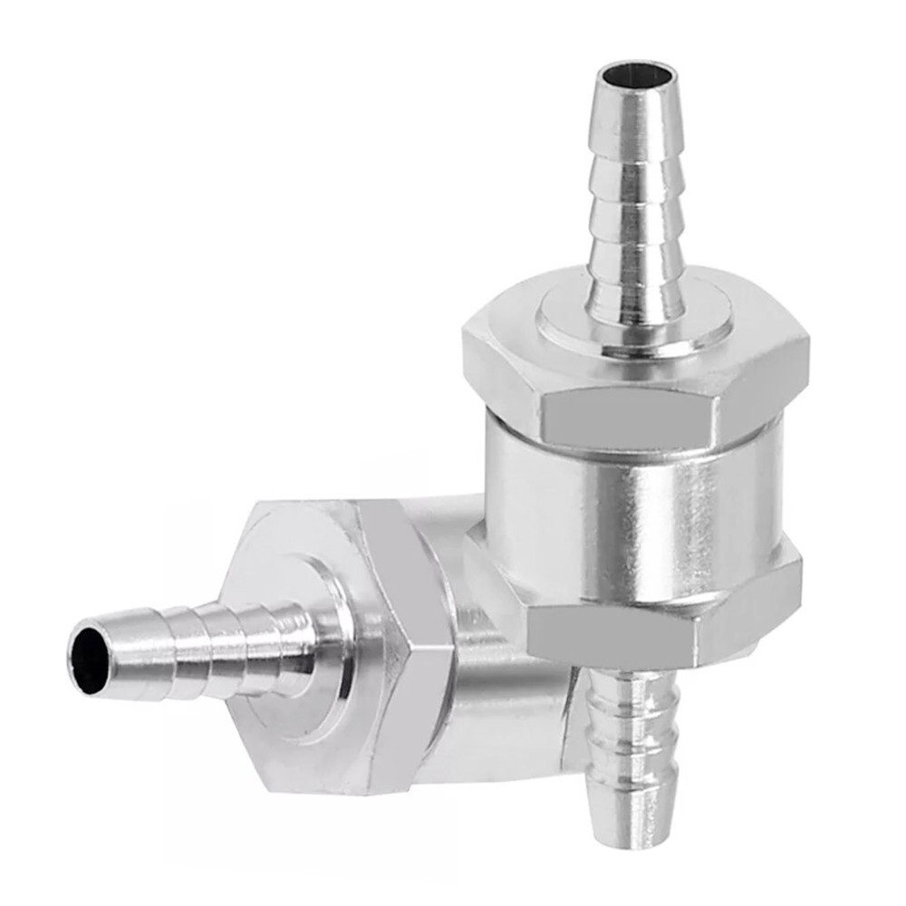 2 Pcs 8mm 5/16″ Fuel Non-Return One Way Check Valve Petrol Diesel Oil Aluminum