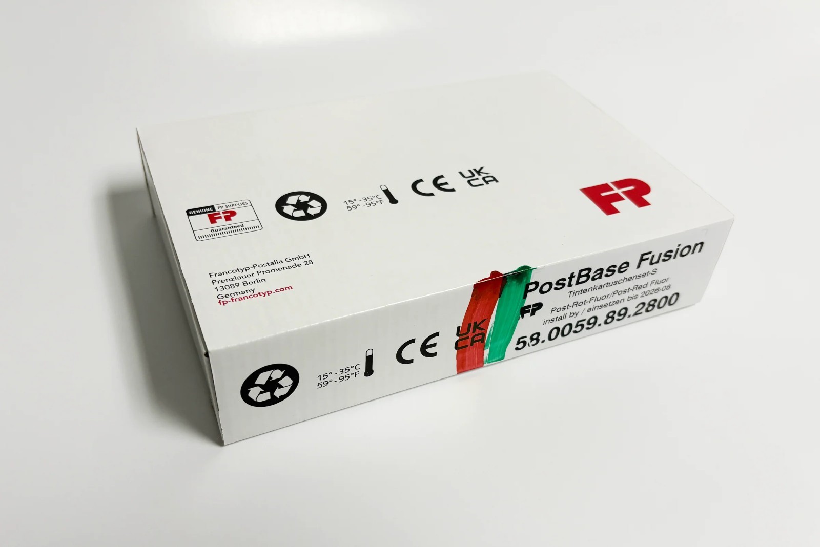 FP PFIC40 Fusion Non-OEM Replacement Red Ink Cartridge for Postbase Series Meter
