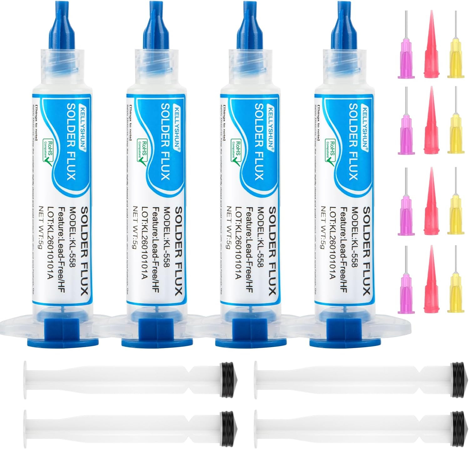KL-558 No Clean Soldering Flux Paste, Solder Flux for Electronics Soldering
