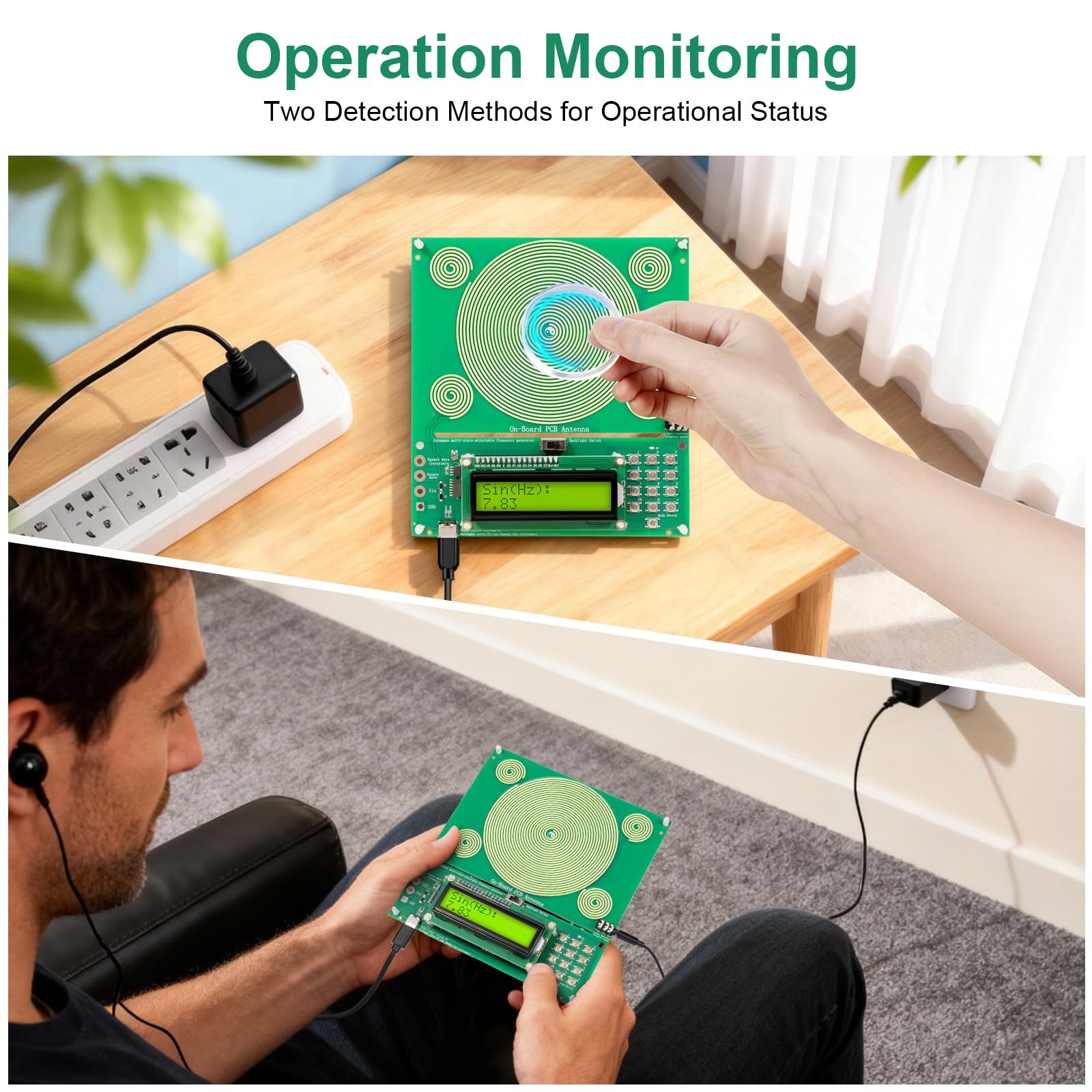 Adjustable Frequency Generator for Healing and Resonance 0.01-200000Hz