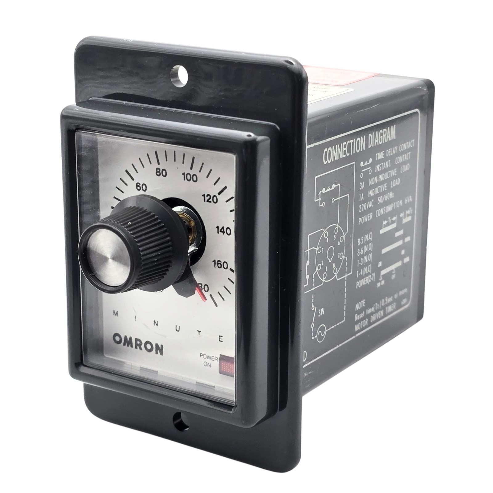 Omron STP-MYD-A1 120V AC 0-180 Minute Adjustable Time Delay Relay