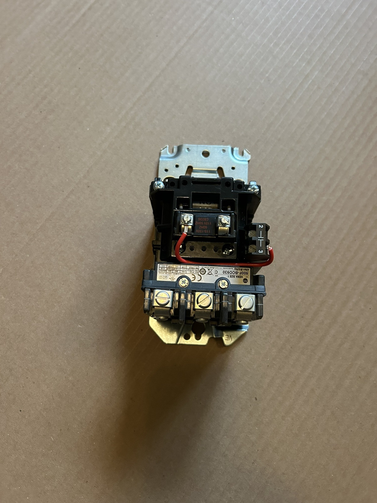 Allen-Bradley 509-BOD NEMA Full Voltage Non-Reversing Starter,SIZE 1,115-120V 60