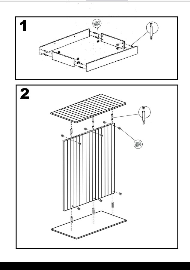 White Slatwall Gondola Display – 48″W x 24″D x 54″H, Assembly Required
