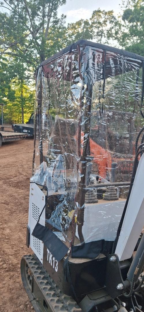 Mini Excavator Cover, Waterproof Small Excavator Cover, Clear Enclosure