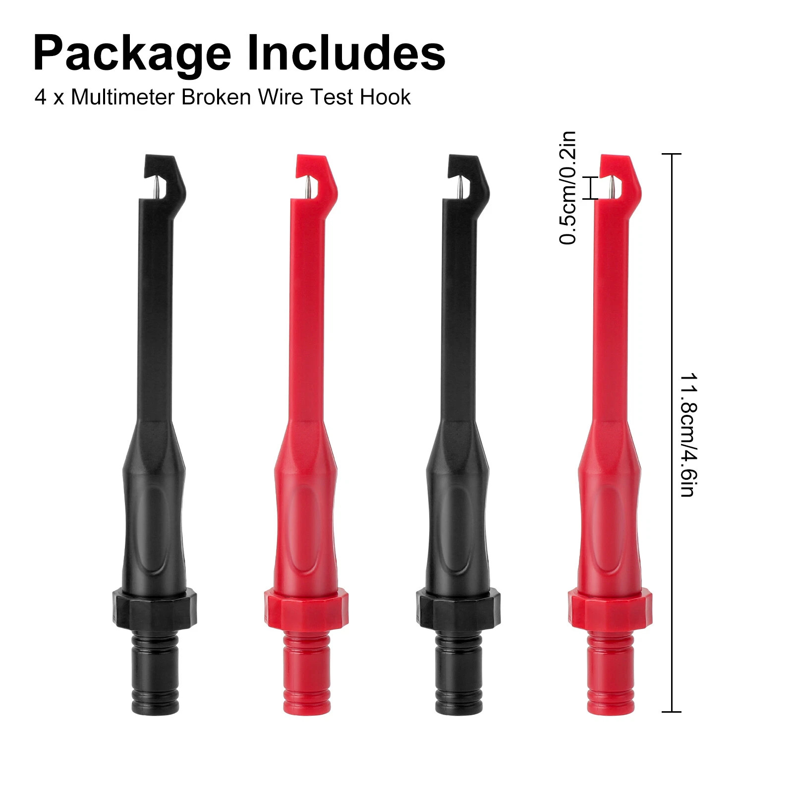 4Pcs Electronic Wire Piercing Probe Clip Tester Tool for Automotive Diagnostic