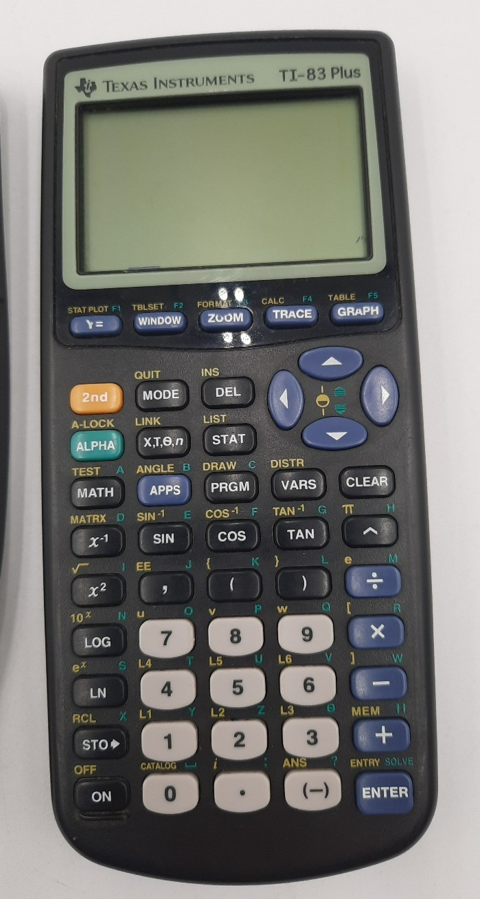 Texas Instruments Calculator TI-83 Plus Graphing T1-83 with Cover Tested Works