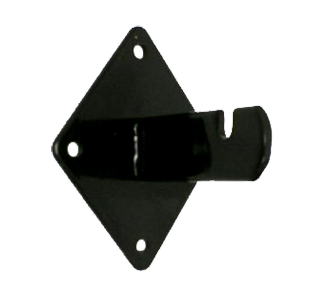 Gridwall Wall Mount Bracket – Grid Panel Mounting Brackets – Black – 96 Pieces