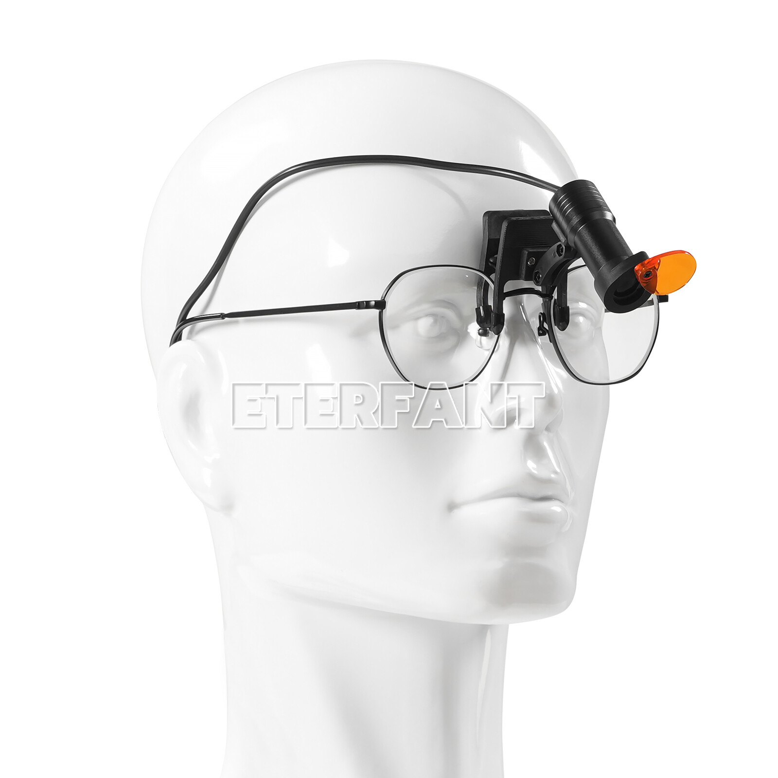 ETERFANT Dental 5W LED Headlight Lamp w/Filter Metal Clip for Binocular Loupe