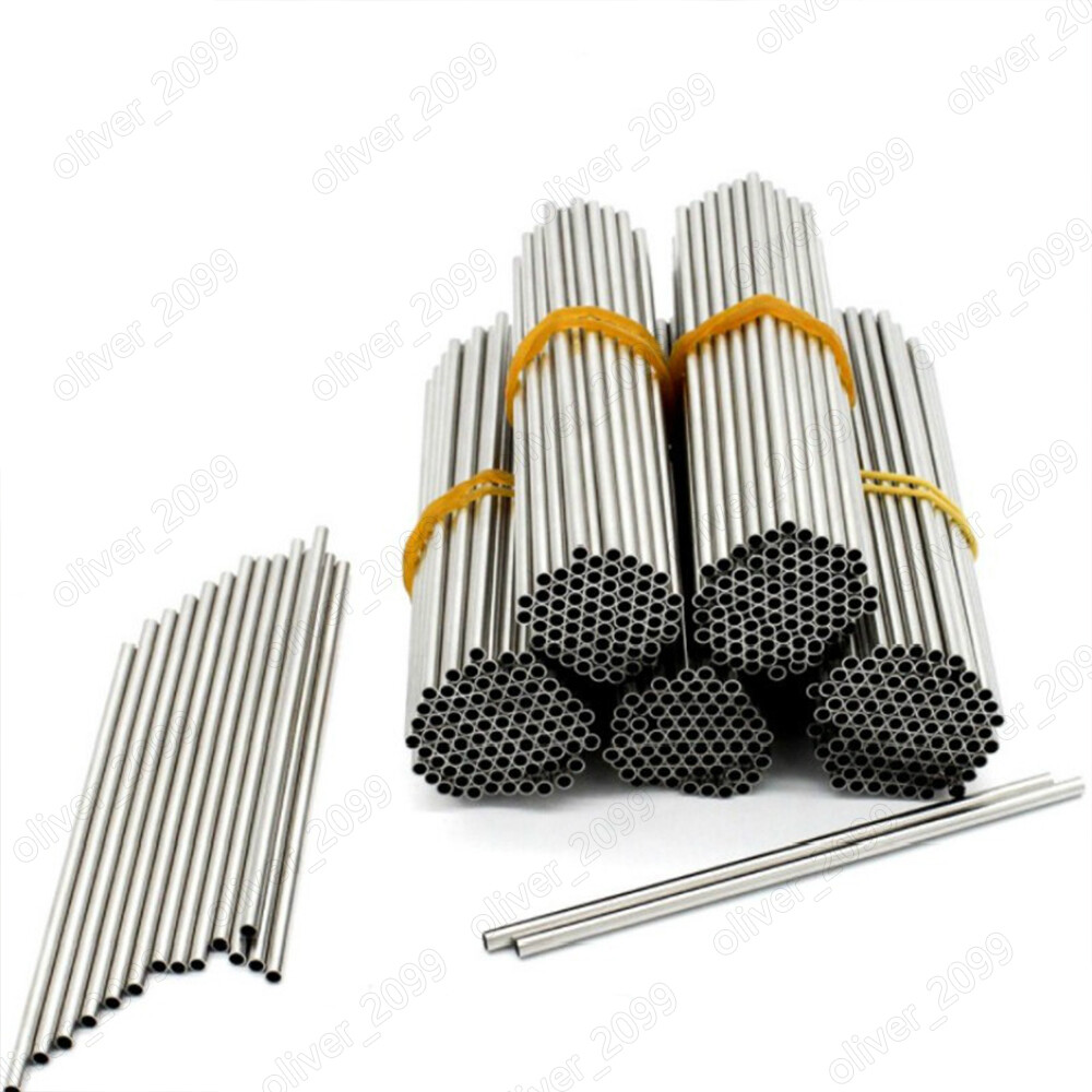 304 Stainless Steel Tube Pipe Smooth Surface Length 250mm Qty 4pcs