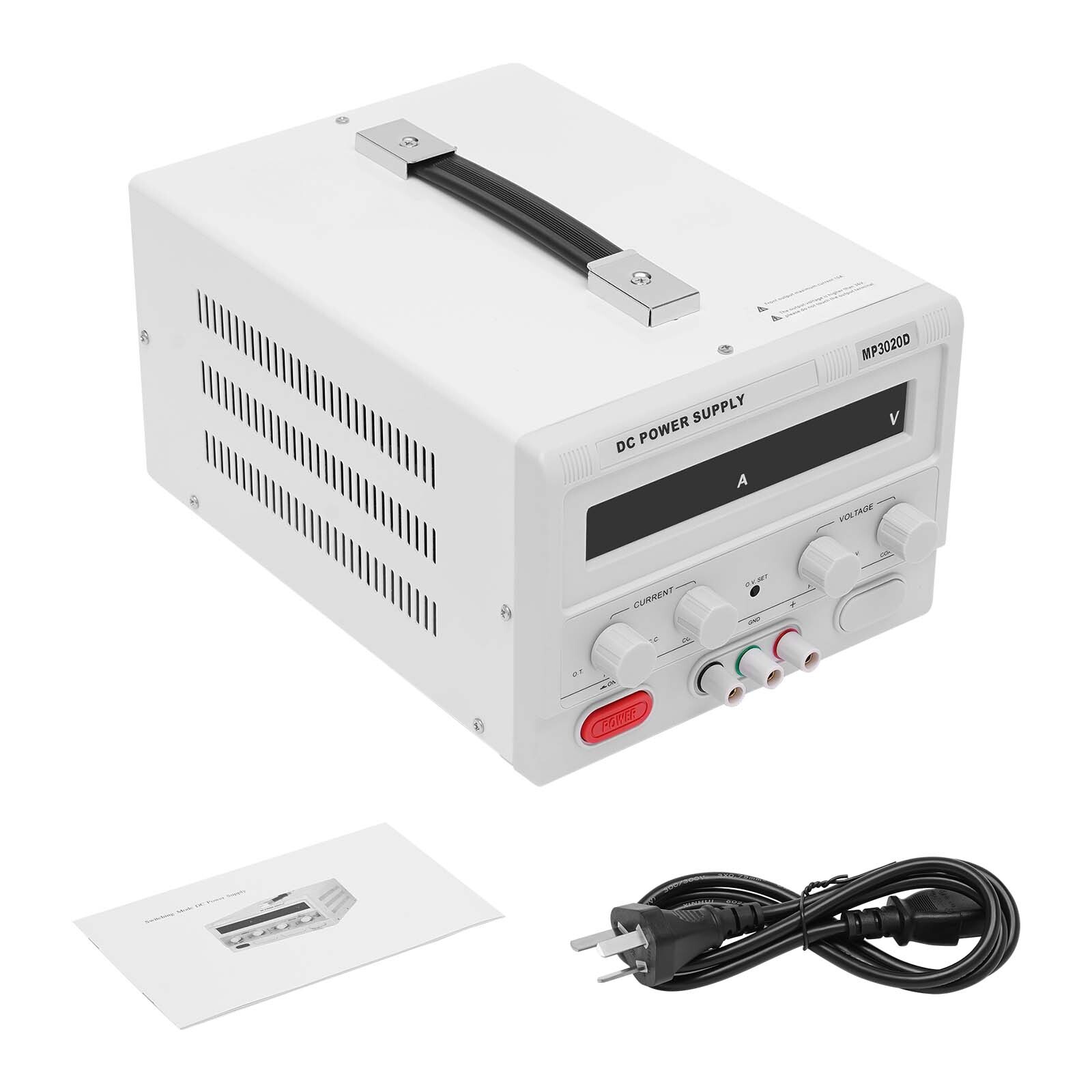 Portable DC Regulated Power Supply 32V 20Amp Precision Adjustable w/ Power Line