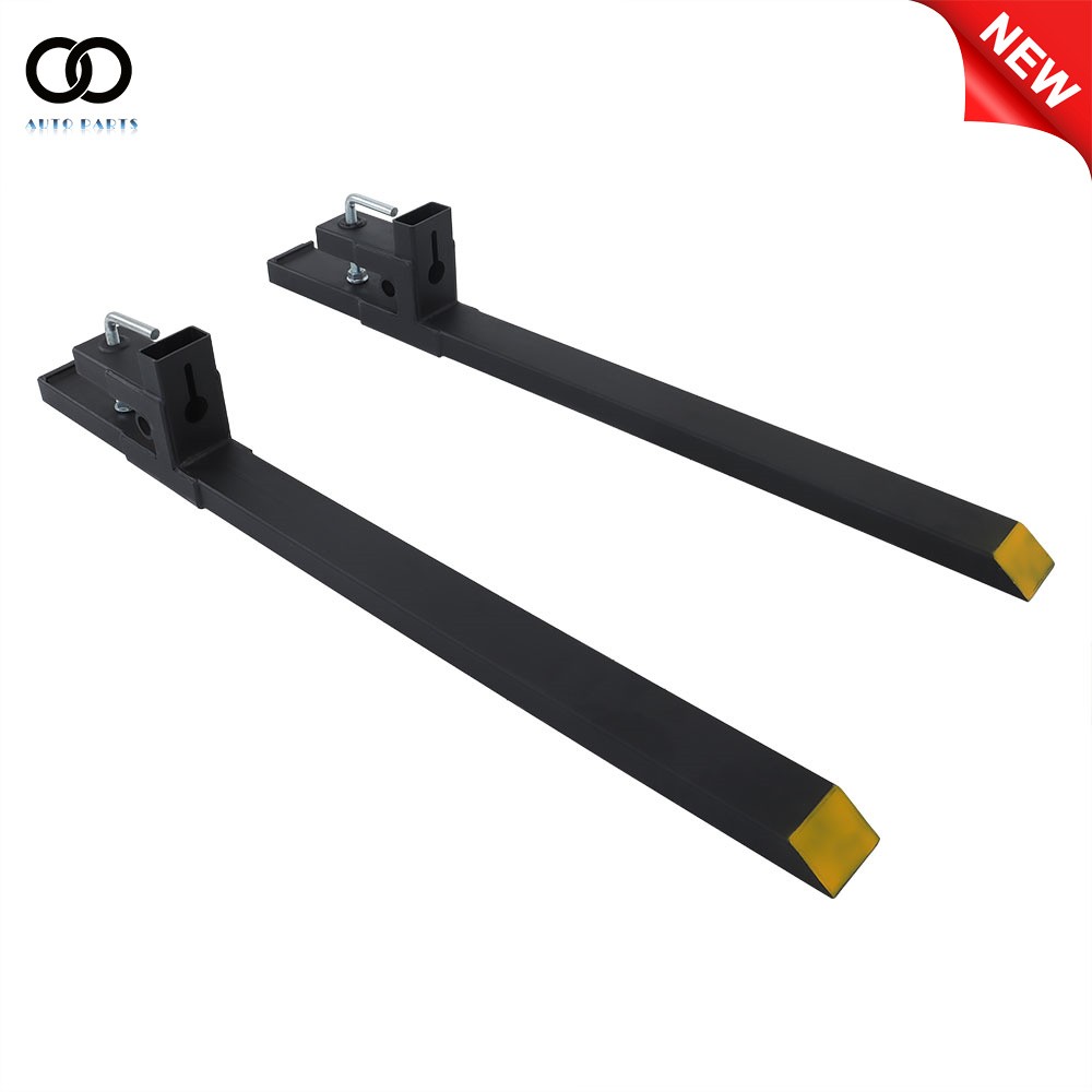 4000lb Clamp on Bucket Pallet Forks Tractor Loader Skid Steer Attach 60»