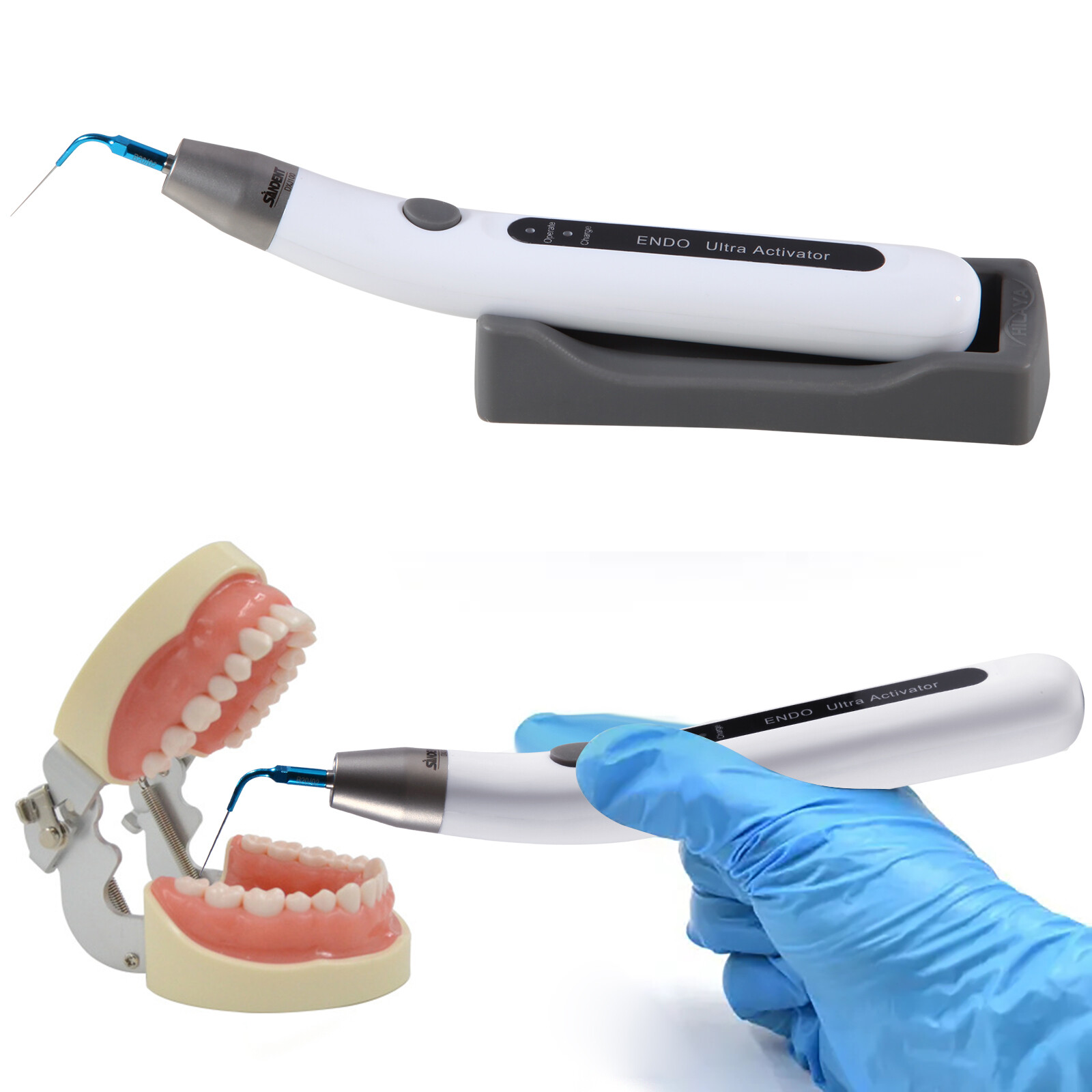 Endo Ultra Activator Dental Ultrasonic Root Canal Irrigator Handpiece 6 Tips DL