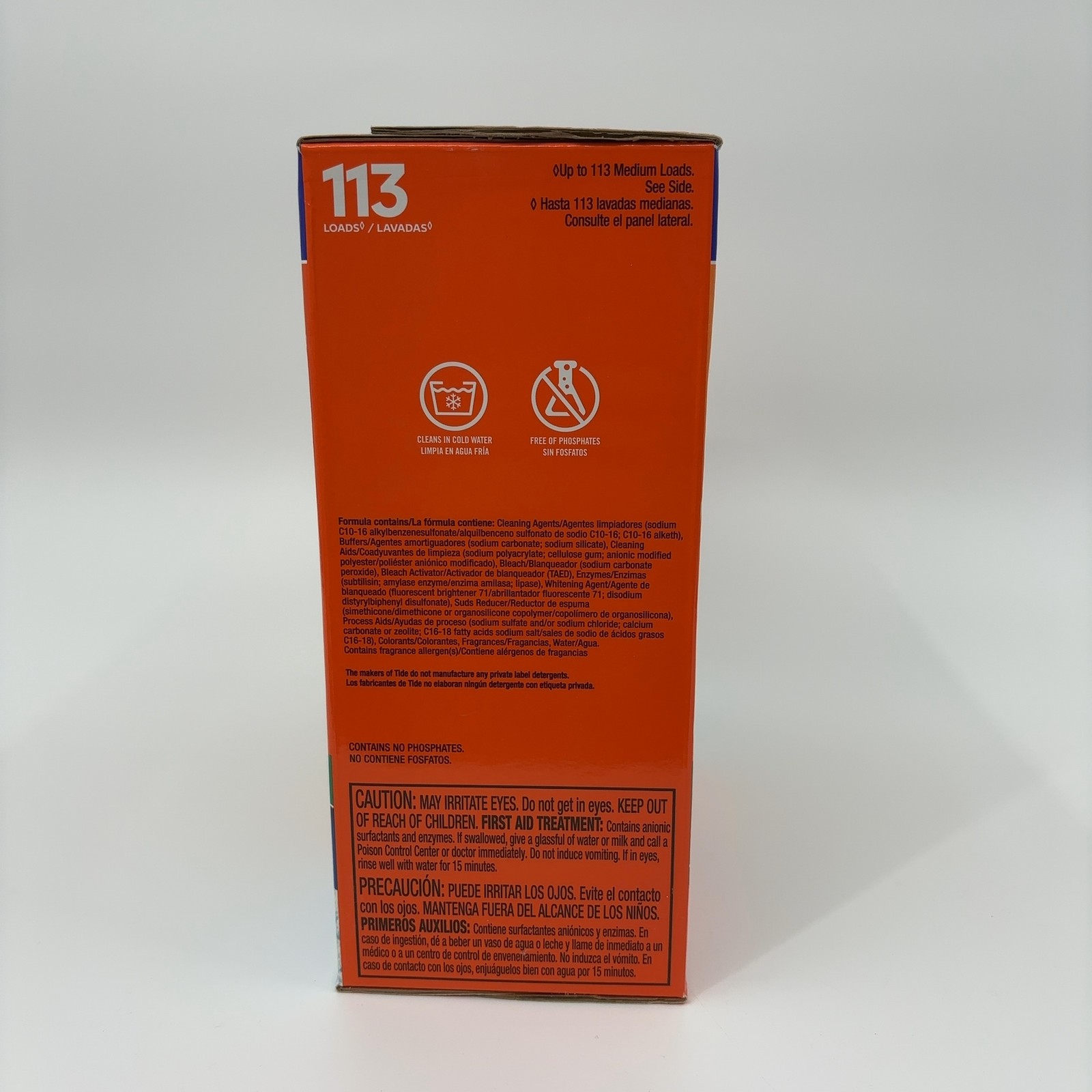 Tide Powder Laundry Detergent, Mountain Spring Scent, 129 oz, 113 Loads