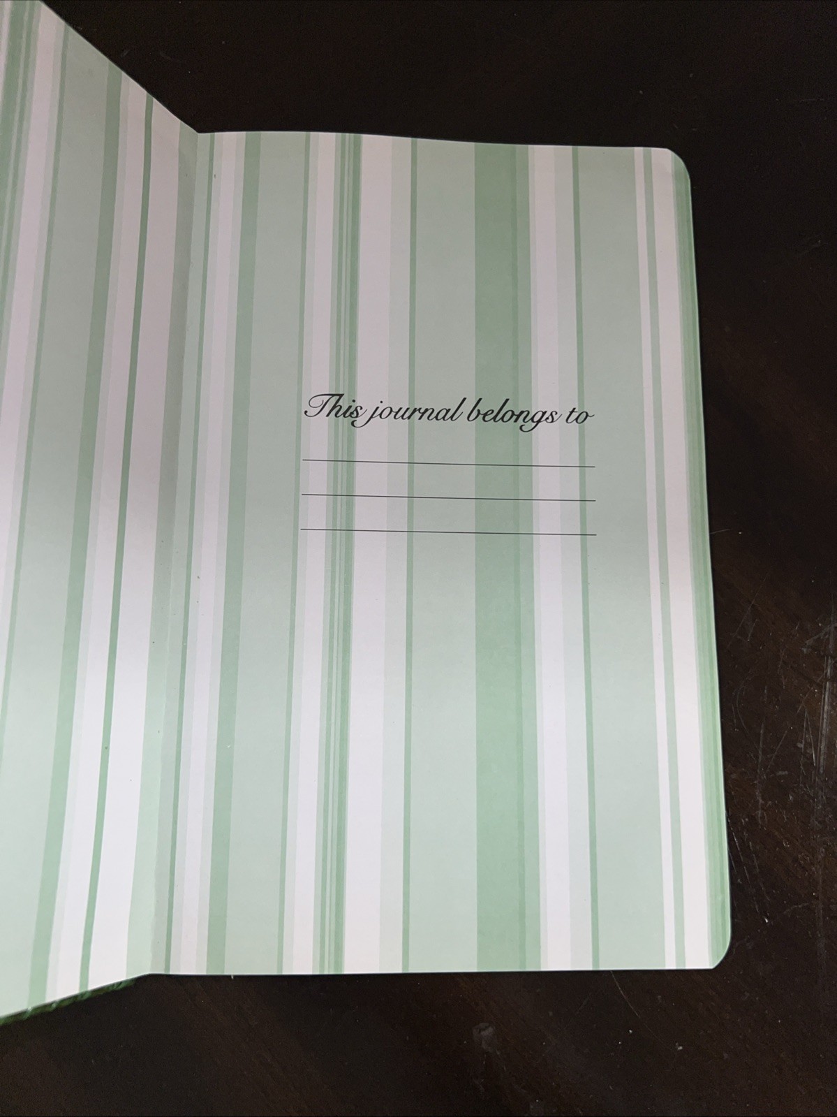 dark green journal