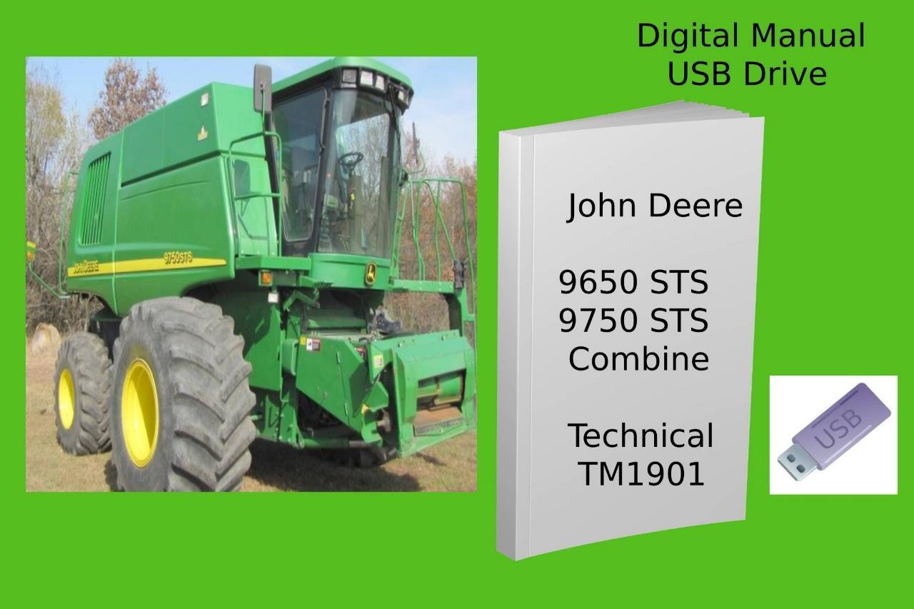 John Deere 9650 STS & 9750 STS Combine Repair Technical Manual See Description