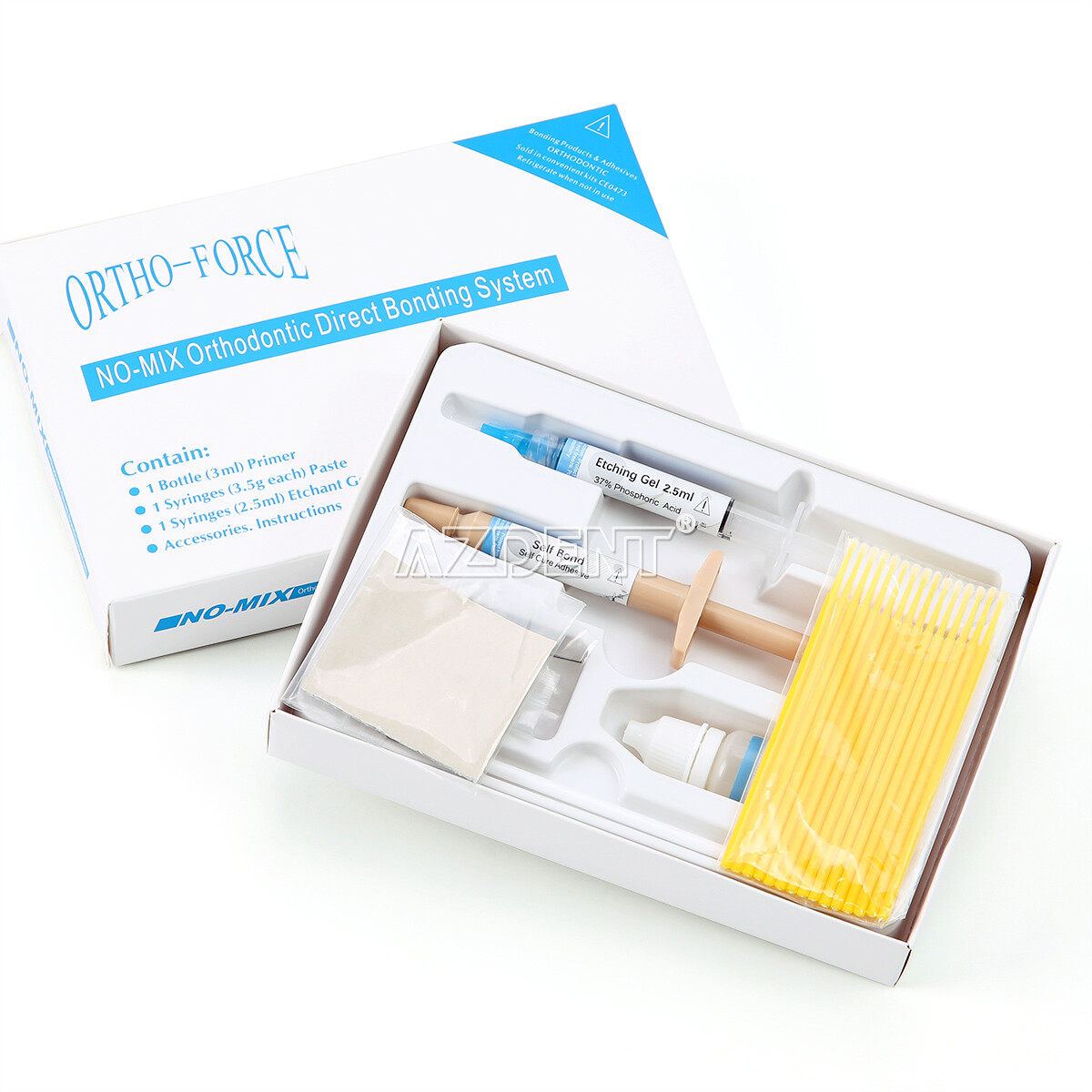 Kit de resina adhesiva fotocurable para ortodoncia, pasta de curado para el pega