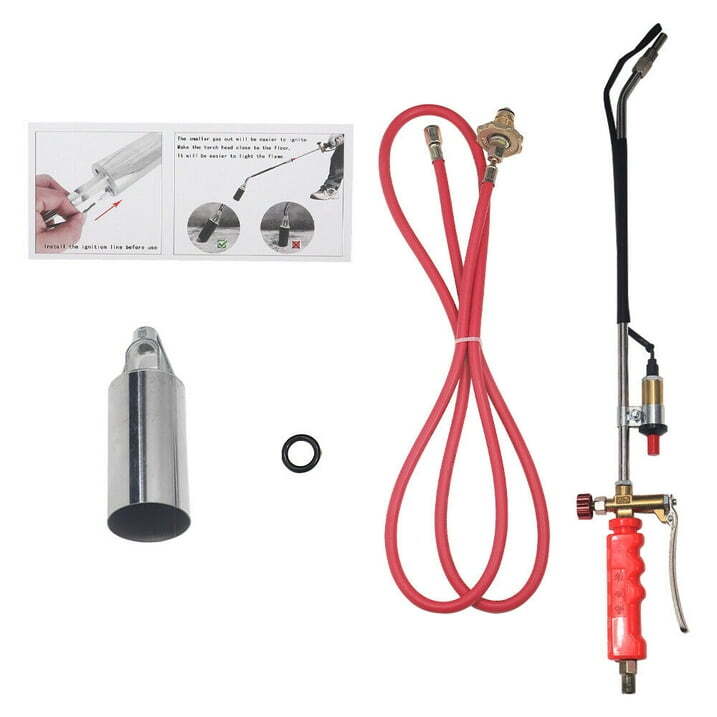 Portable Propane Weed Torch Fire Starter Ice Melter Burner Kit with 79″ Hose