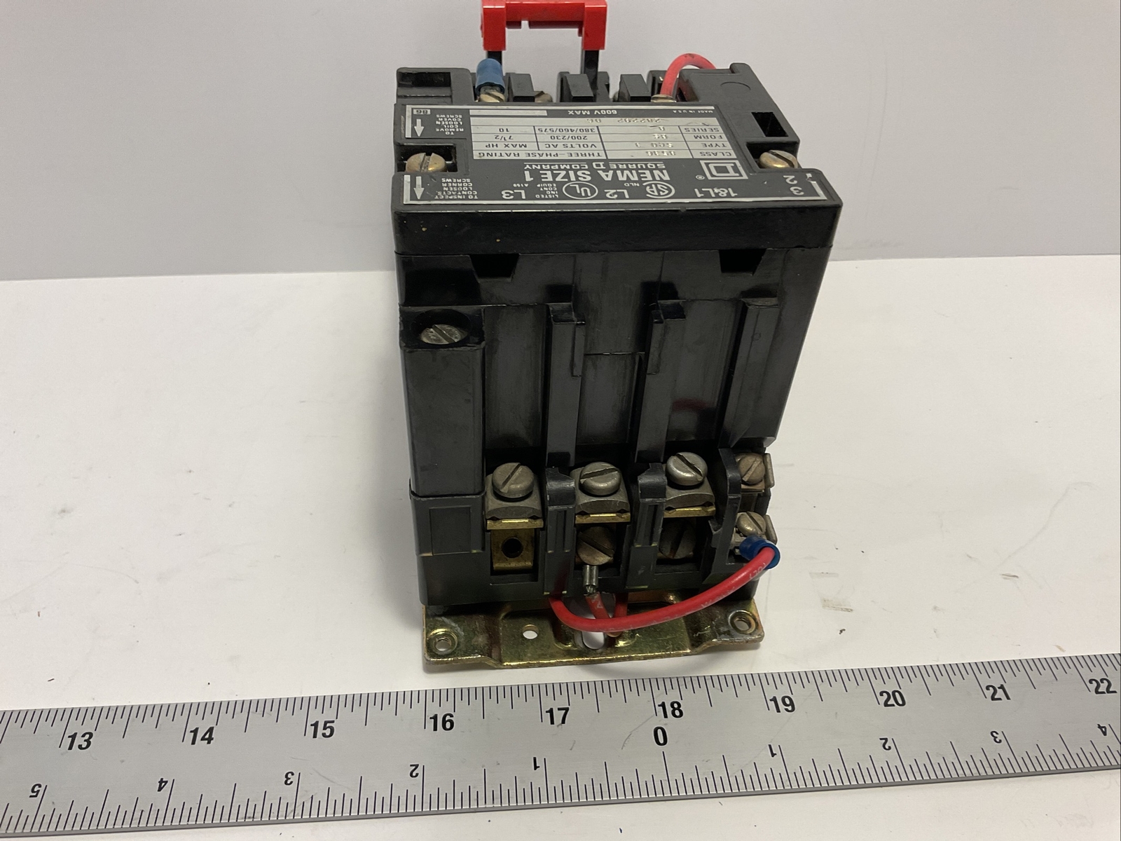 Square D Open Starter Nema Size 1 CLASS 8536 ,SCO3,SERIES B, 31041-400-51