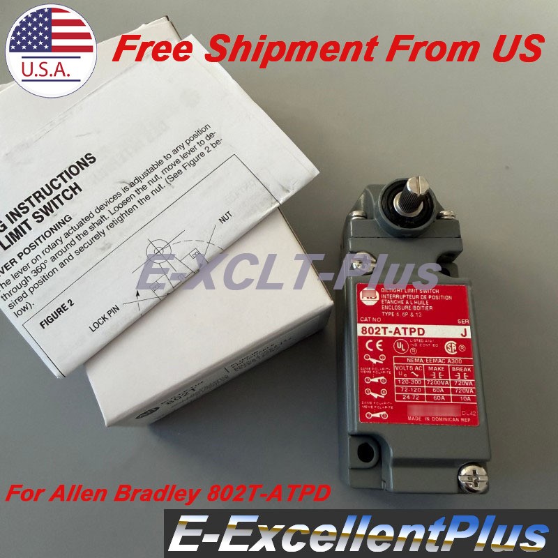 Metal Plug-In Oil Tight Limit Switch Lever 802TATPD For Allen Bradley 802T-ATPD