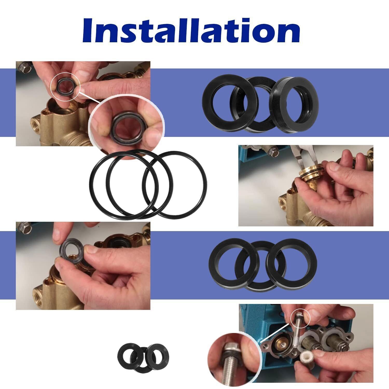 76975 Seal Kit 12Pcs For Cat Pump 4DNX Pumps 4DNX25GSI 4DNX27GSI CAT Seal Kit