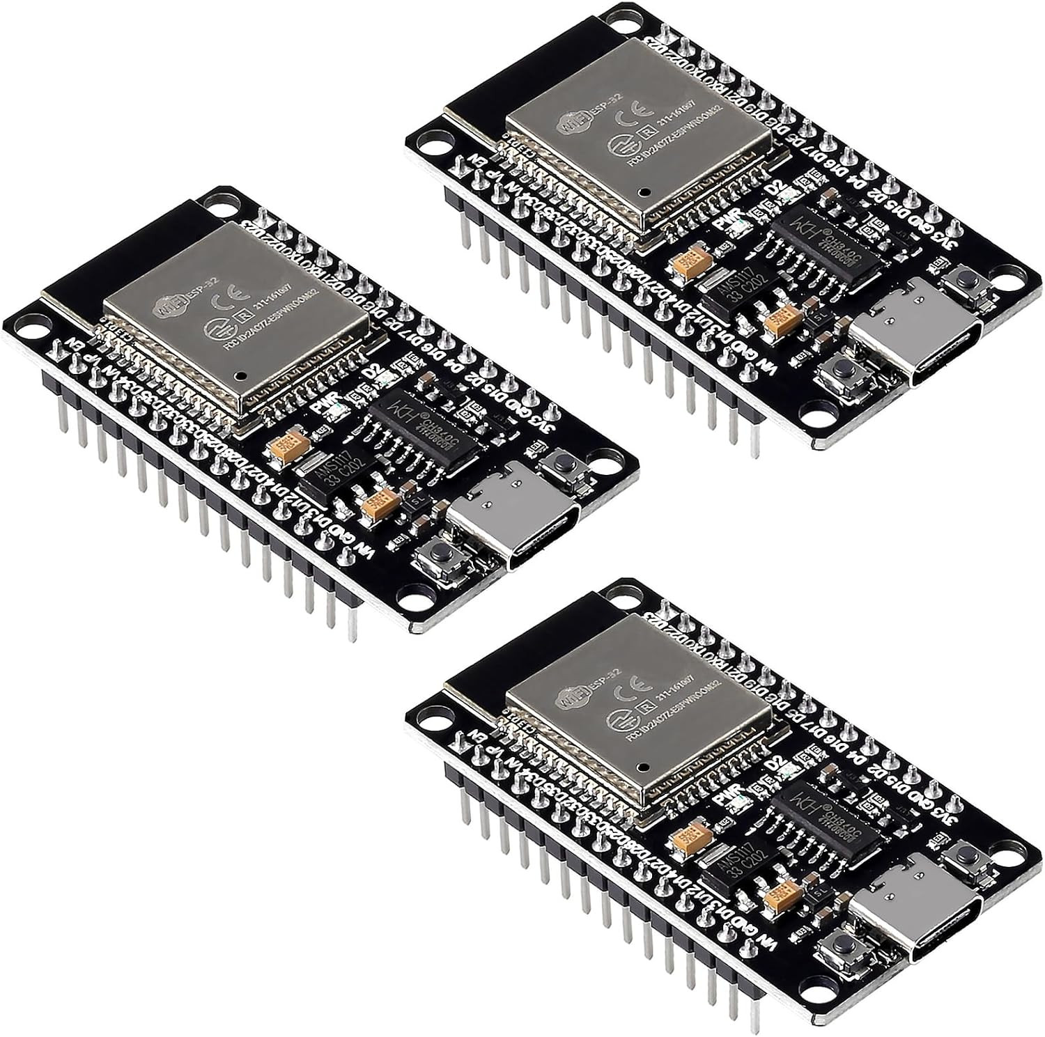3PCS ESP32 Type C 30Pin Development Board ESP32S Type-C USB Wifi + Bluetooth ESP
