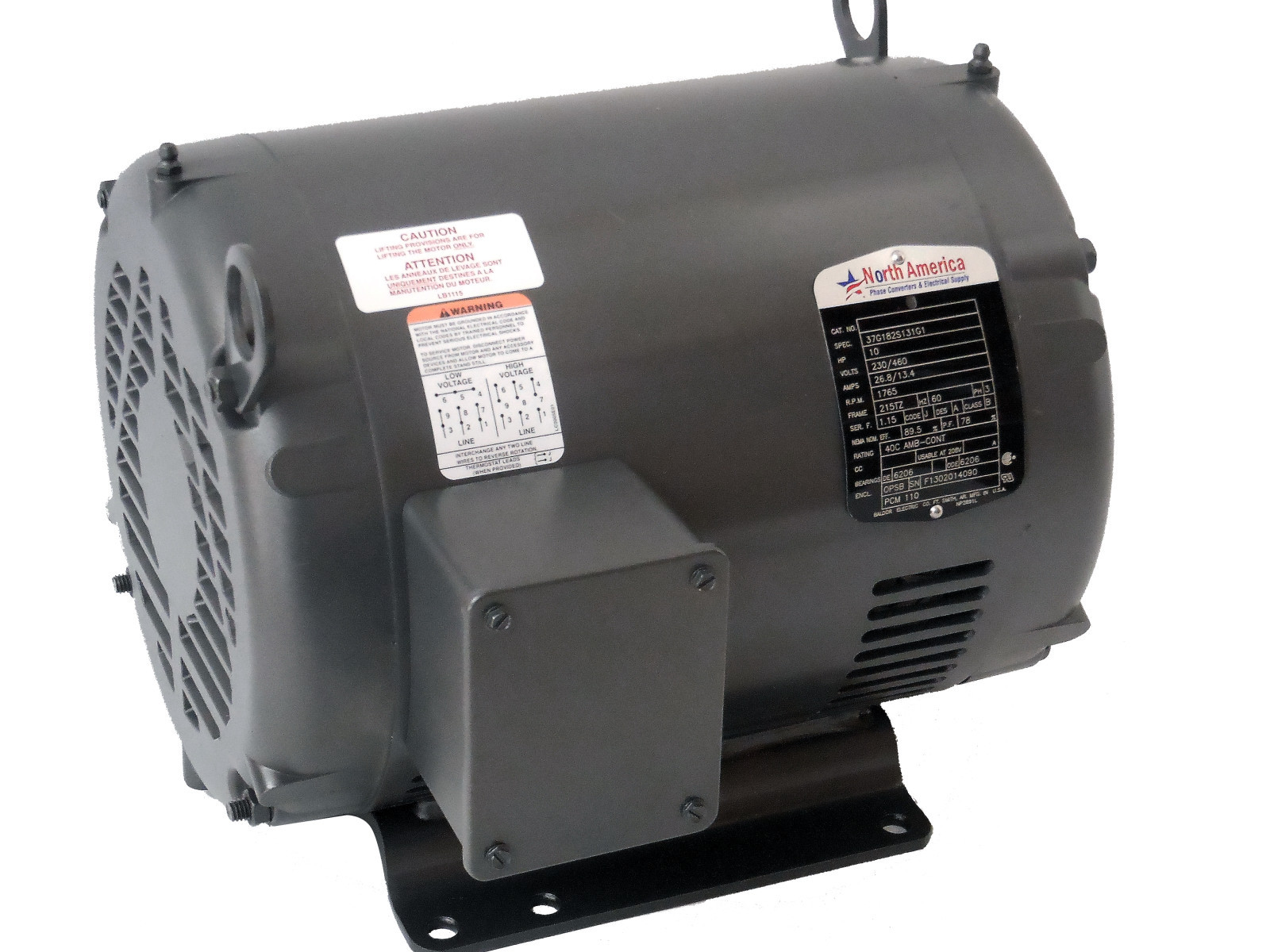 PL-10 Pro-Line 10HP Rotary Phase Converter – Built-In Starter, Made In USA