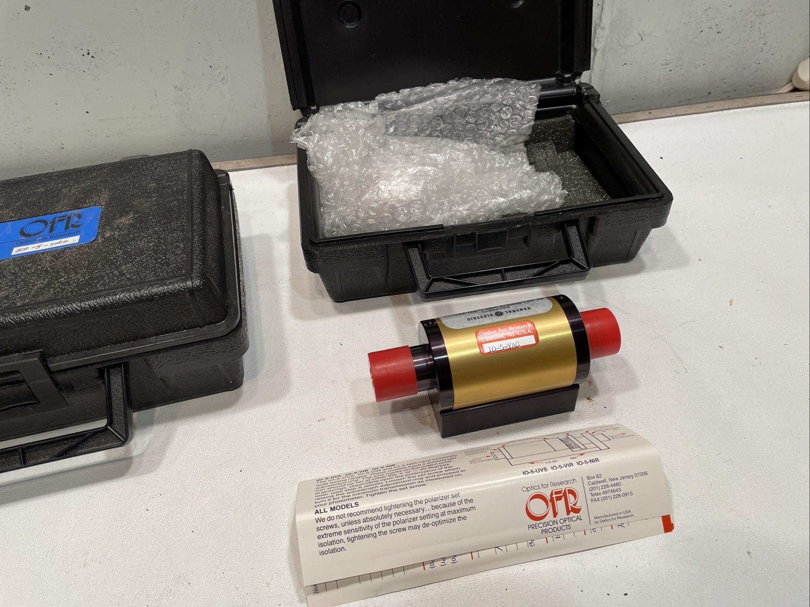 OFR General Electric Optical Isolator Model Number # IO-5-YAG