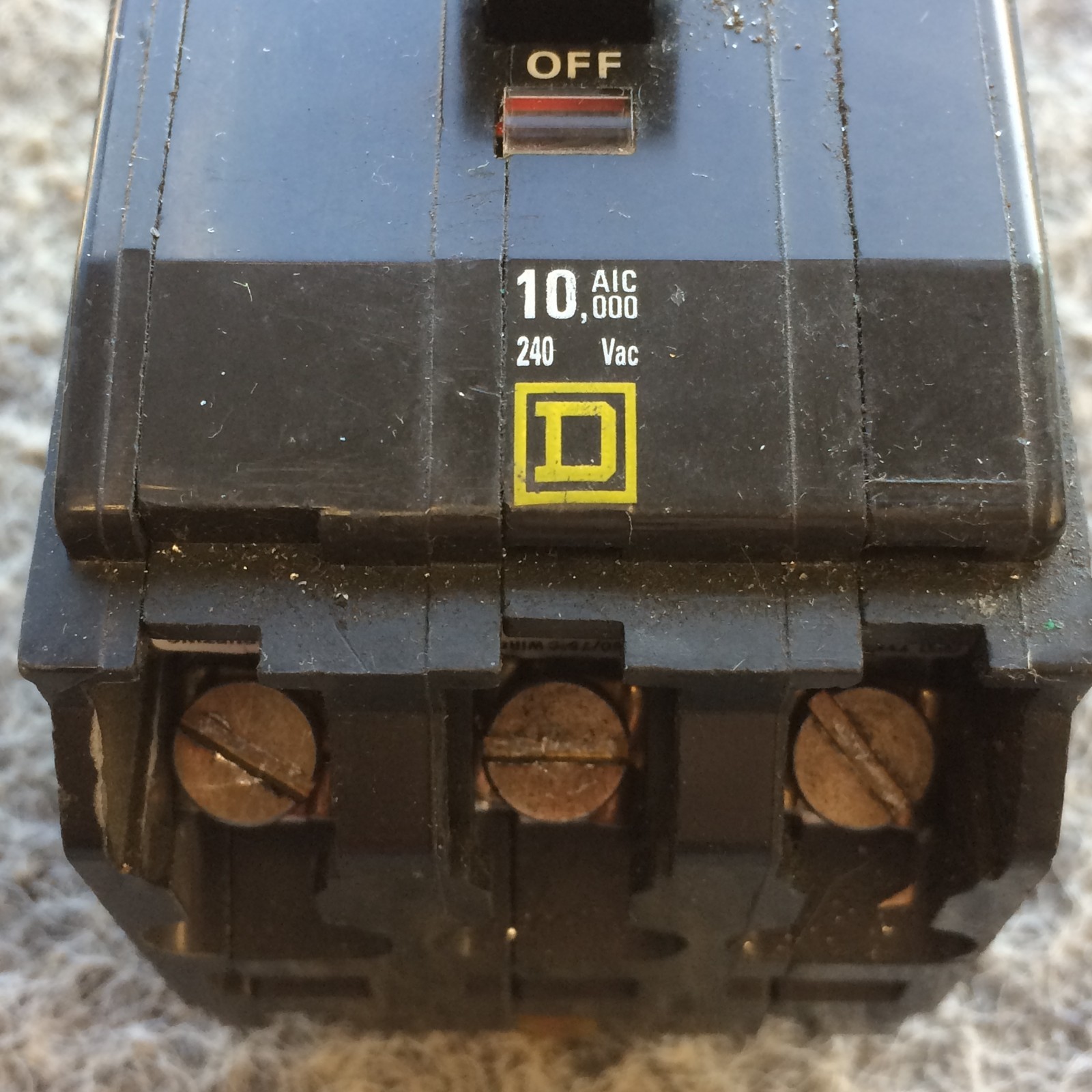 Square D QOB330 3 Pole 30 Amp 240V Bolt On QOB Circuit Breaker NOS