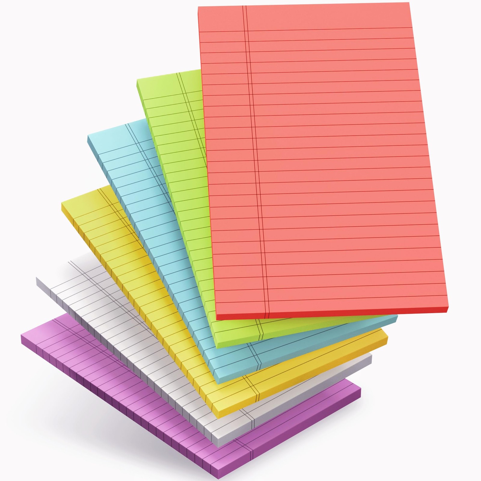 Note Pads 5×8, Notebook College Ruled Legal Pads Colored Writing Pads 5×8, 6