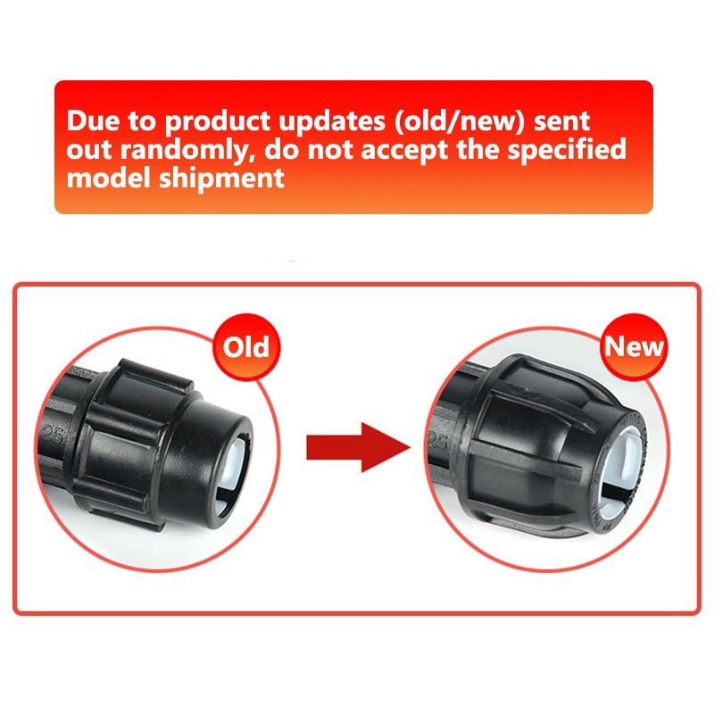 MDPE Compression Fitting Male Female Thread Adapter Water Pipe Connector 20-63mm