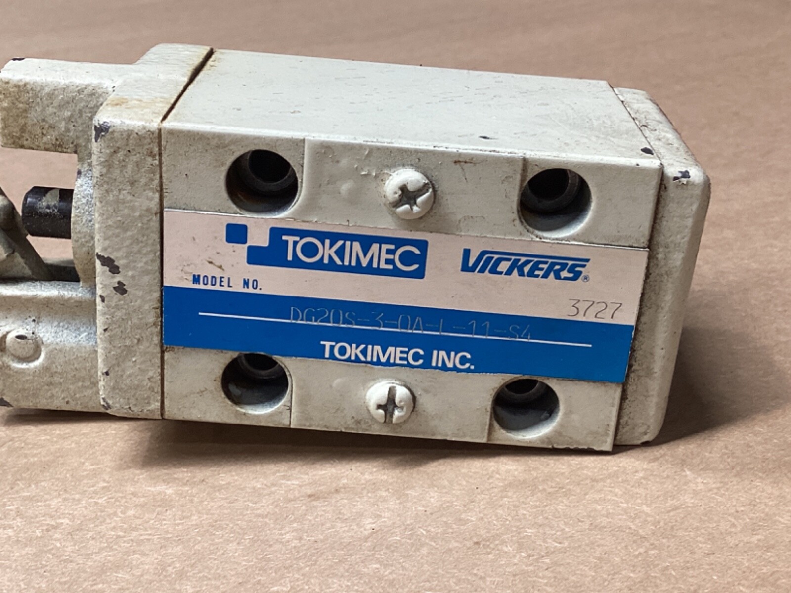 TOKIMEC Valve DG02S-3-0A-I-11-S4 #106G87PR7