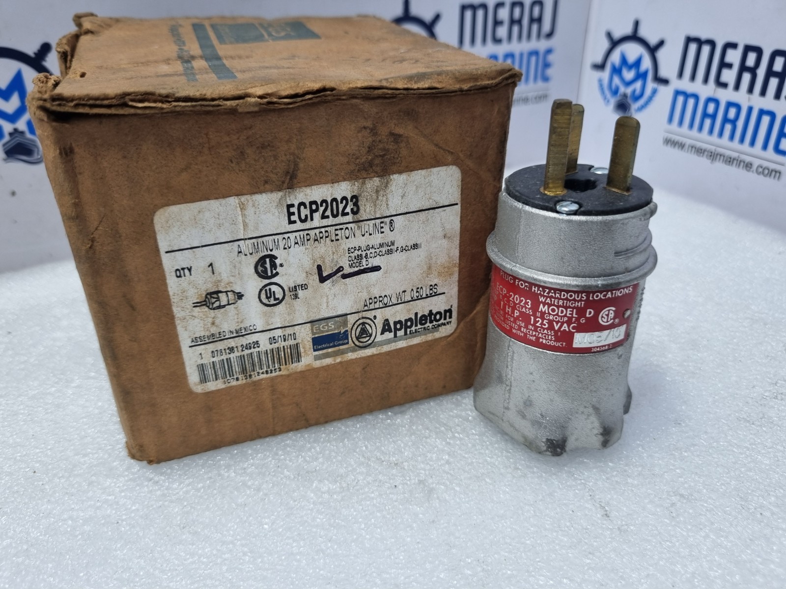 Appleton ECP-2023 Aluminum 20 AMP Appleton” U-Line 1 HP 125VAC