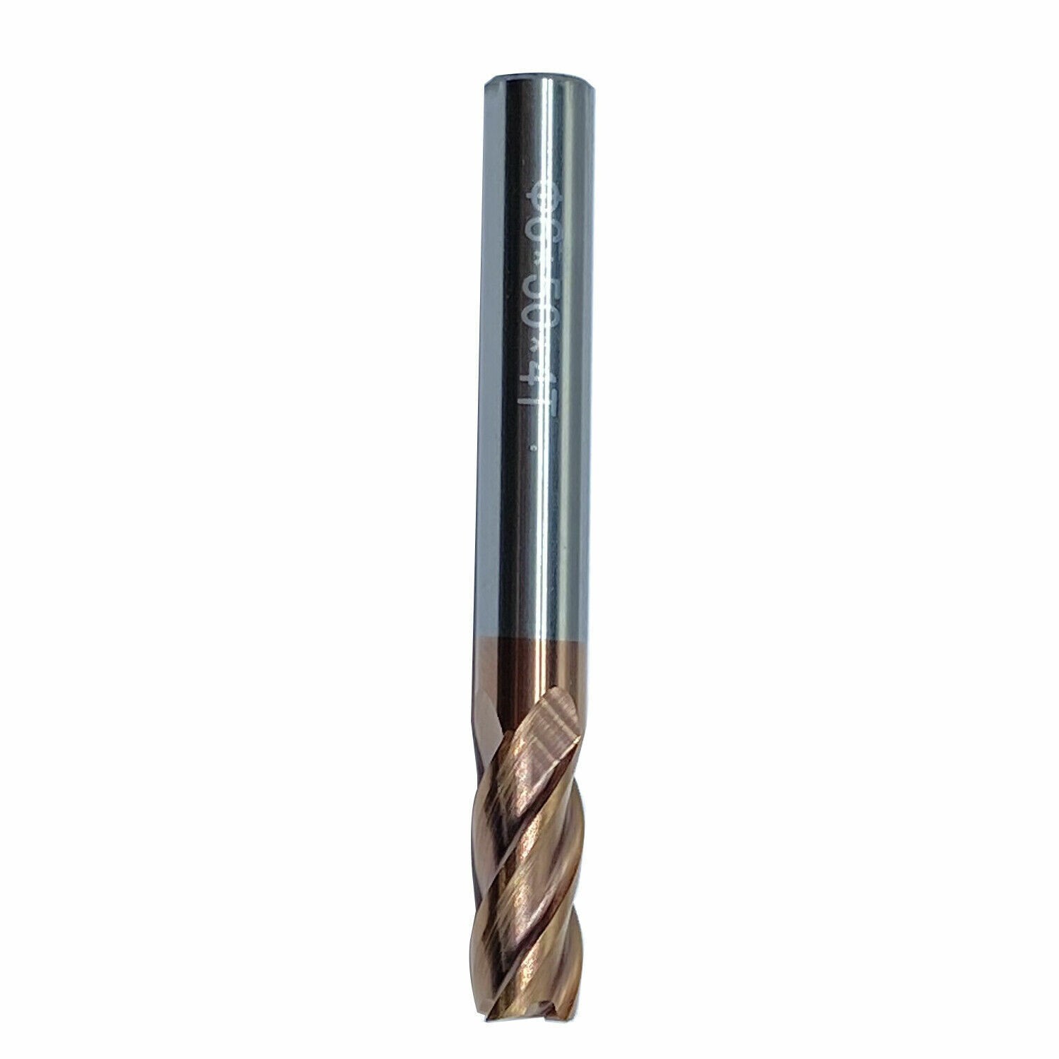 5pc HRC55 5mm 50mm length 4Fulte Carbide End Mill Cutter Tungsten End Mill Bits
