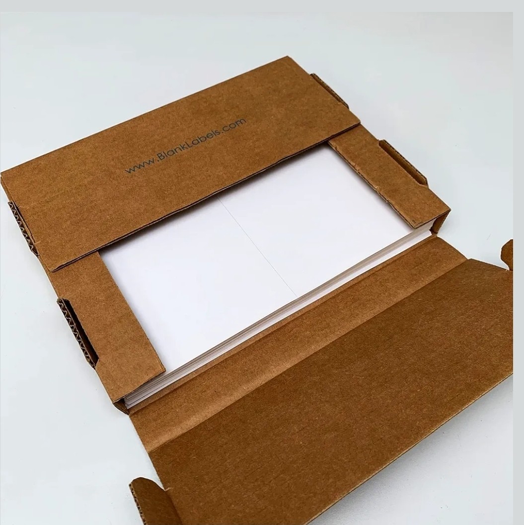 100 Blank Labels Half Sheet Shipping Labels (5.5″x8.5″) Matte Label, 50 Sheets